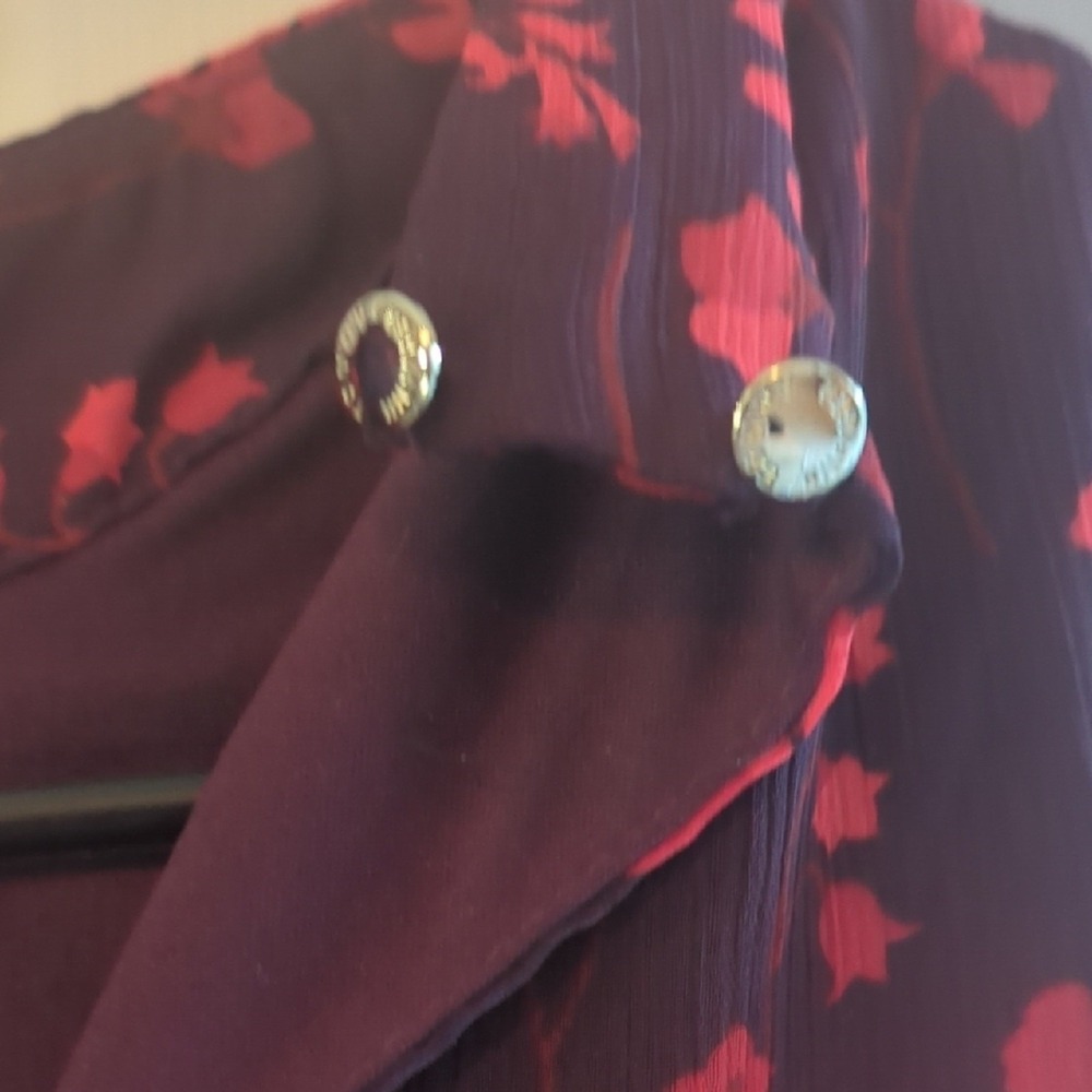 Tommy Hilfiger Purple and Red Dress Sleeveless floral dress-Dark floral - Picture 4 of 5